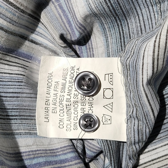 NWOT Perry Ellis Polo Club Button Down Mens 3XLT Cotton Polyester Blend Shirt - Picture 7 of 8